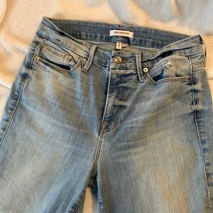 Good American 8 or 29 good legs high waist skinny jeans distressed